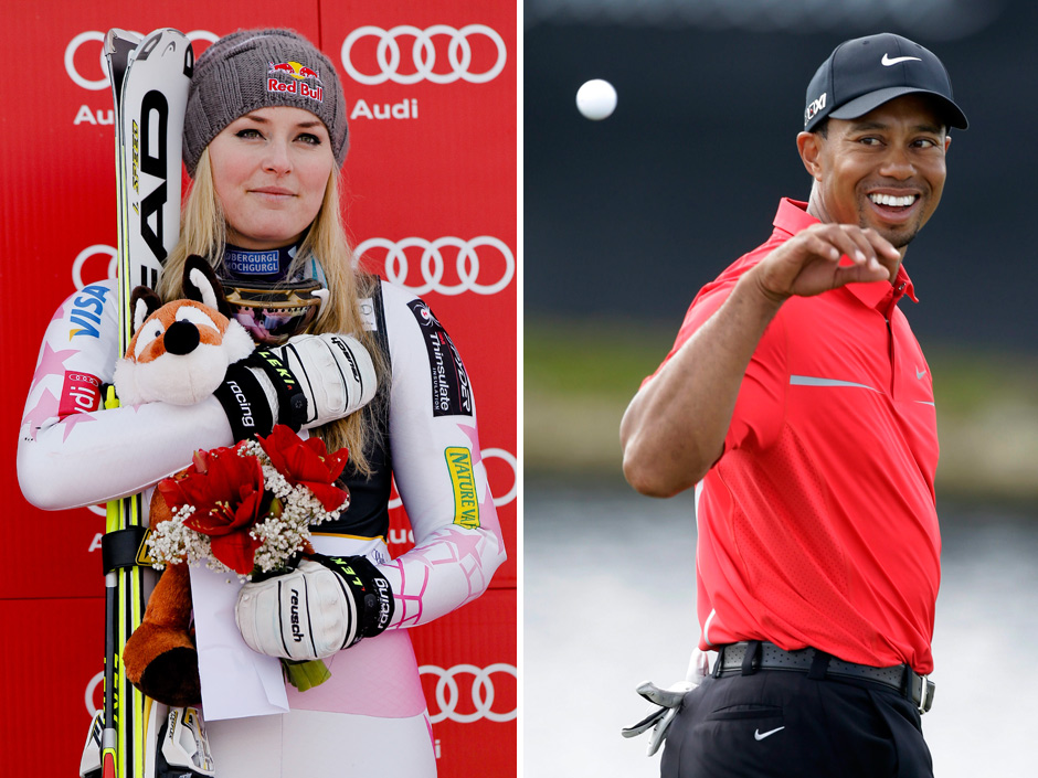 Tiger woods and Lindsay Vonn