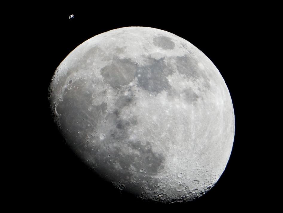 epic view of moon